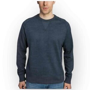 Champion Men’s French Terry Crewneck Sweatshirt, Navy, Size Small W8S